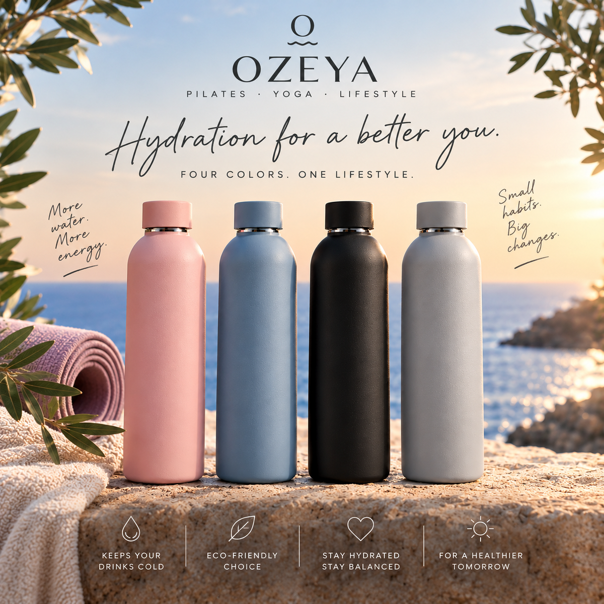 OZEYA 500 ml Insulated Bottle